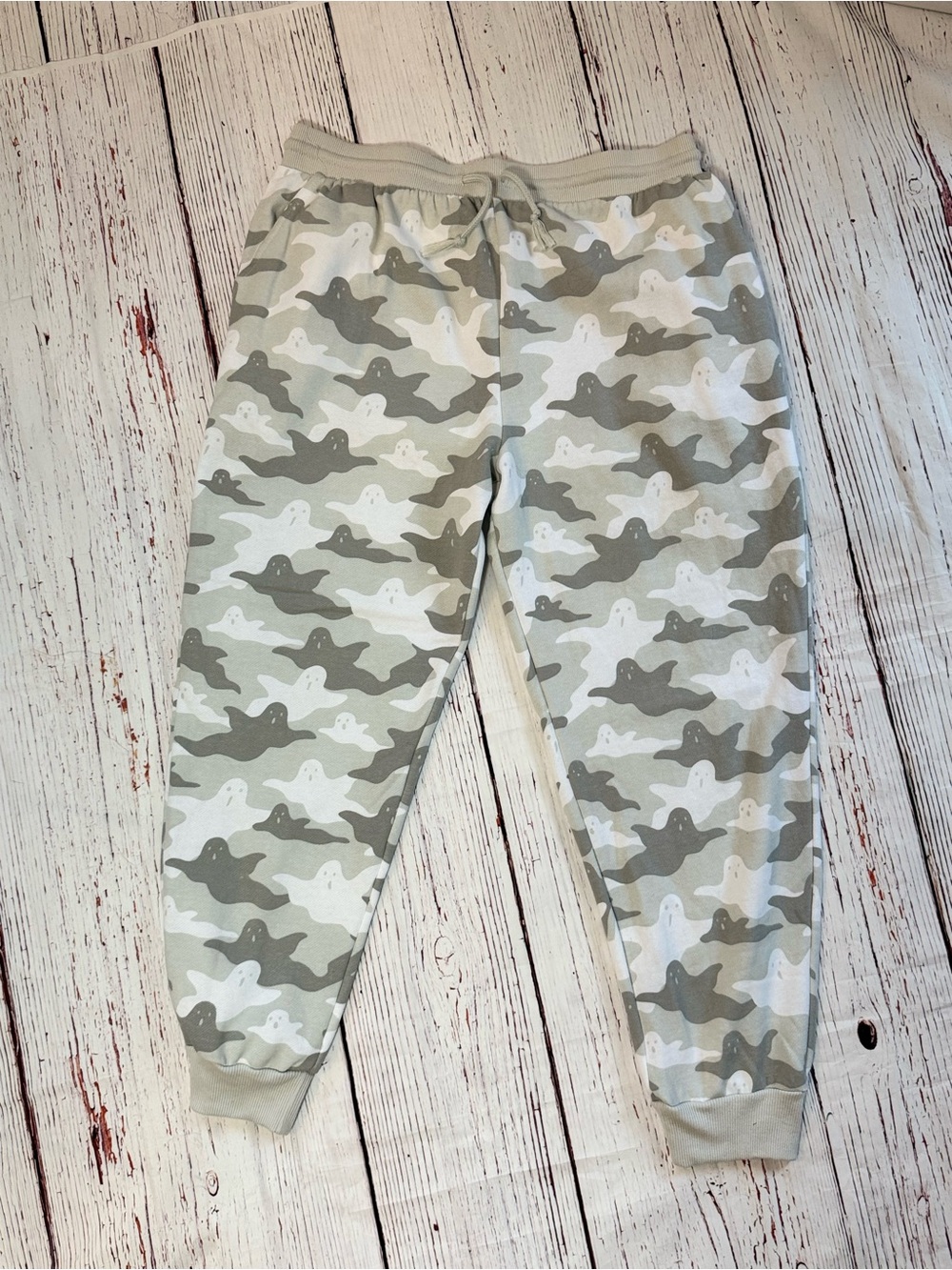 Mighty Fine XXL Gray Ghost Camo Jogger Sweatpants Halloween Target Lounge Pants